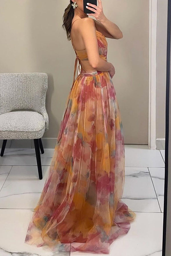 AMARA | Maxi-jurk met Bloemenprint