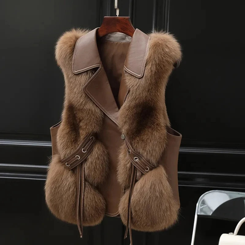 HANNAH | Gilet van synthetisch bont