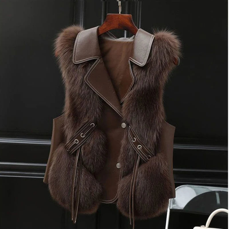 HANNAH | Gilet van synthetisch bont