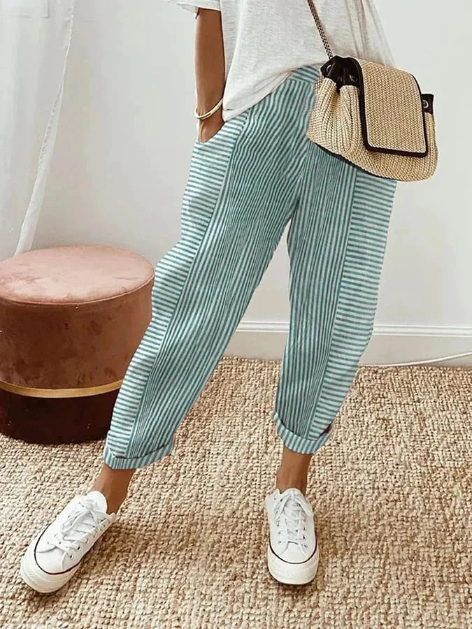 NOELLE | Gestreepte Broek