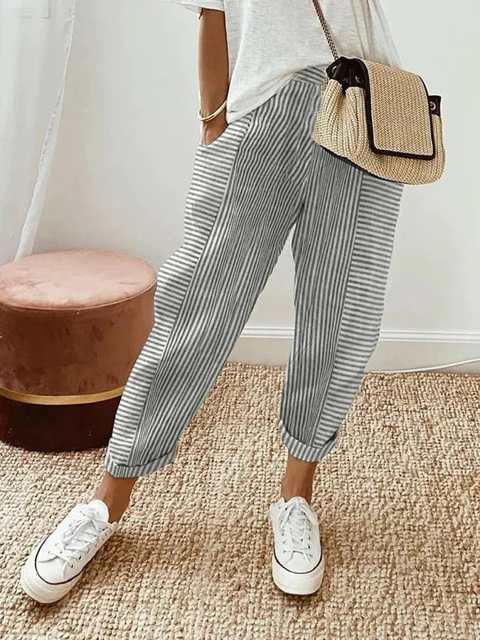 NOELLE | Gestreepte Broek