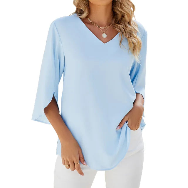 JULIETTE | Dames Blouse met V-hals