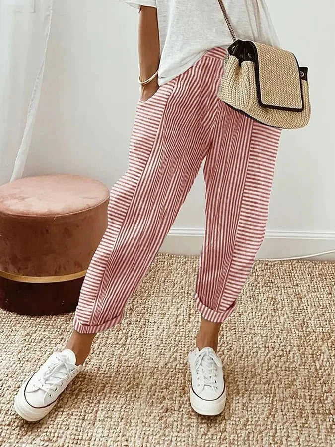 NOELLE | Gestreepte Broek