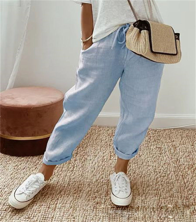 Eliana | Elegante katoen-linnen broek 1+1 GRATIS