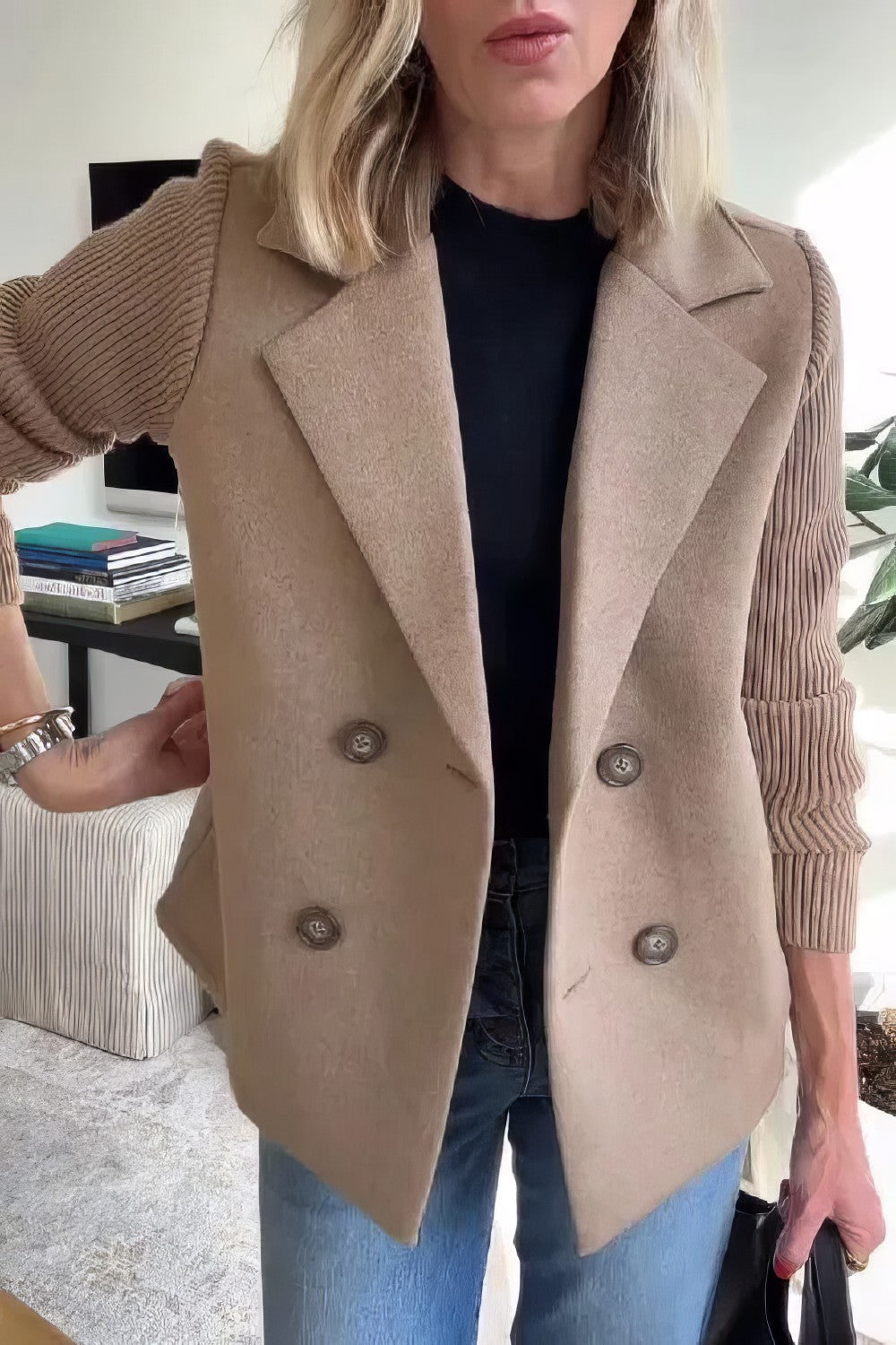 THALINA | Patchwork Cardigan jas