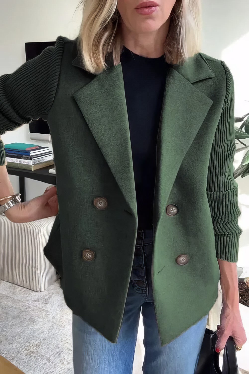THALINA | Patchwork Cardigan jas