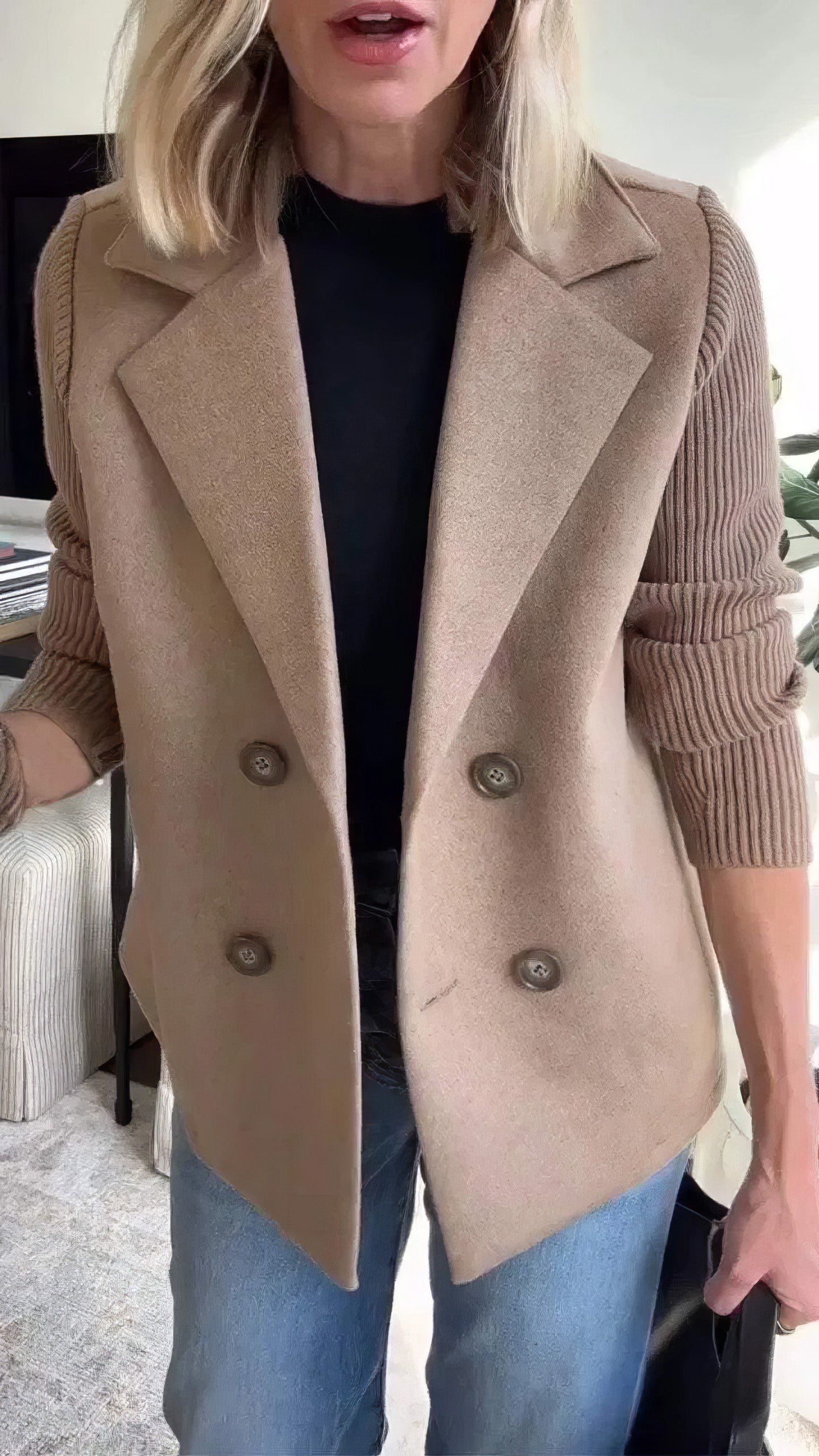 THALINA | Patchwork Cardigan jas