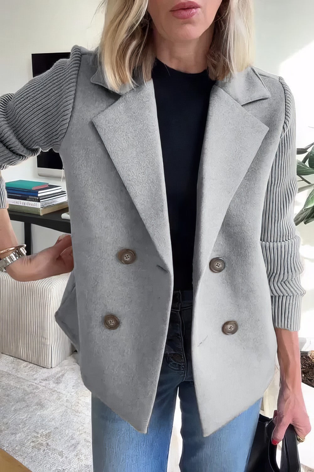 THALINA | Patchwork Cardigan jas