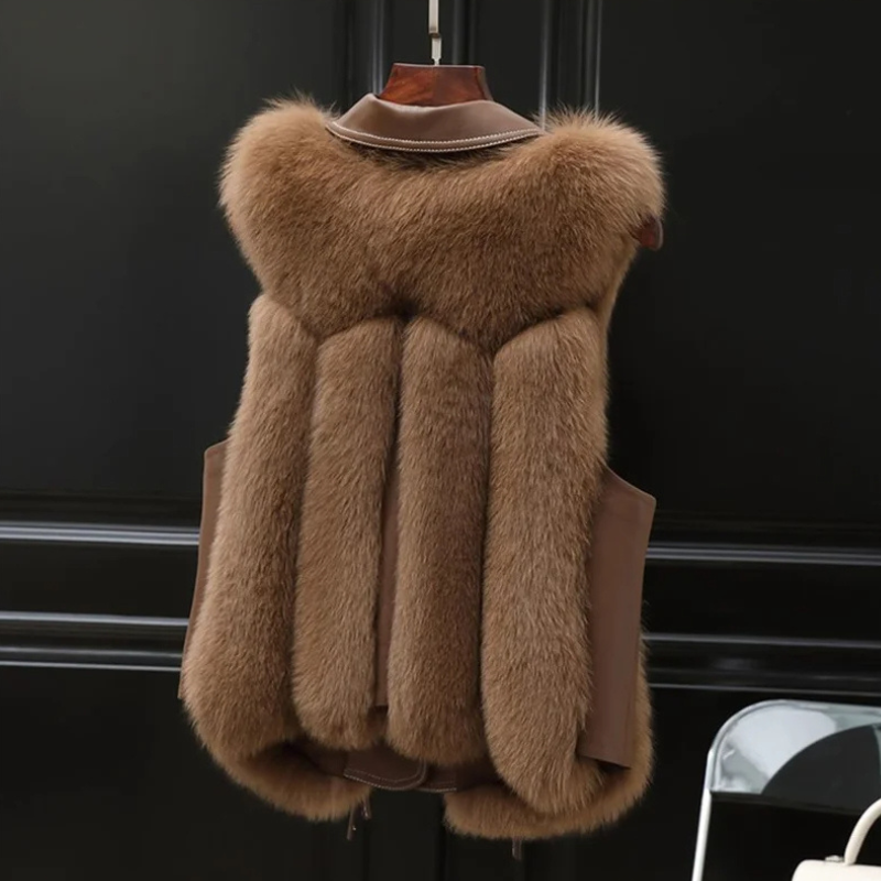 HANNAH | Gilet van synthetisch bont