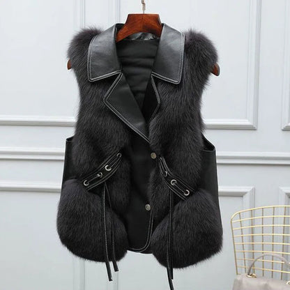 HANNAH | Gilet van synthetisch bont